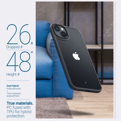7. Caseology Skyfall Hülle für iPhone 14 Plus – Mattschwarz