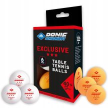 Tischtennisbälle Exklusiv 3-Sterne Poly 40 6 Stück Topf