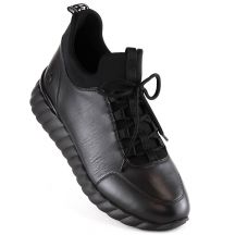 Rieker W RKR611B Lederschuhe schwarz