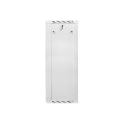 2. LANBERG Wandschrank 19" 27U 600X450 (Glastür, Grau RAL7035)