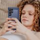 7. Carbon Case Silikonhülle für Samsung Galaxy S25 Ultra - blau