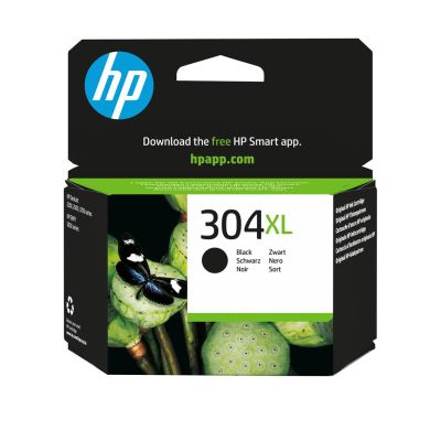 2. HP Schwarze Tintenpatrone HP 304XL, HP304XL=N9K08AE, 300 Seiten