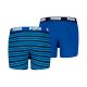 3. Puma Everyday Boxershorts für Kinder, gestreift, 2er-Pack, Blau und Schwarz, 938970 04