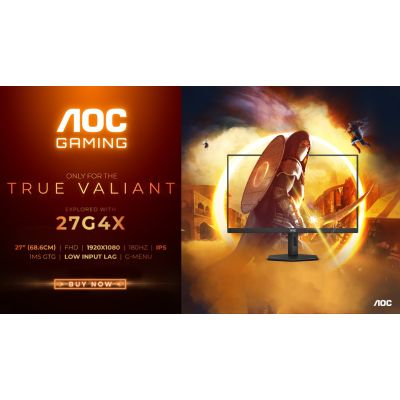 8. LCD-Monitor 27" AOC G4 27G4X 1920x1080px Full HD LED Schwarz, Grau