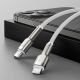 9. Baseus Cafule Series Metal Data USB-C / Lightning 20W PD-Kabel 2 m - Weiß
