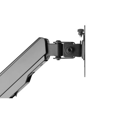 24. Einzelner, wandmontierter Monitorarm mit LCD-Bildschirm und Tastatur, max. 32 Zoll, max. 8 kg, neig- und schwenkbar