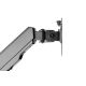 24. Einzelner, wandmontierter Monitorarm mit LCD-Bildschirm und Tastatur, max. 32 Zoll, max. 8 kg, neig- und schwenkbar