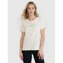 Damen-T-Shirt mit Aufdruck, regulär, Größe 4F 4FRSS25TTSHF2786-11S