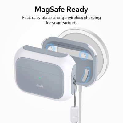 3. ESR Orbit Halolock mit MagSafe für Apple AirPods Pro 1 / 2 – weiß