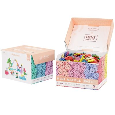 10. Marioinex Mini-Waffel-Bausteine, 500 Teile, Pastell