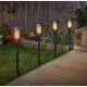 11. 2-in-1 Solar-Taschenlampe mit Flammeneffekt und 12 LEDs