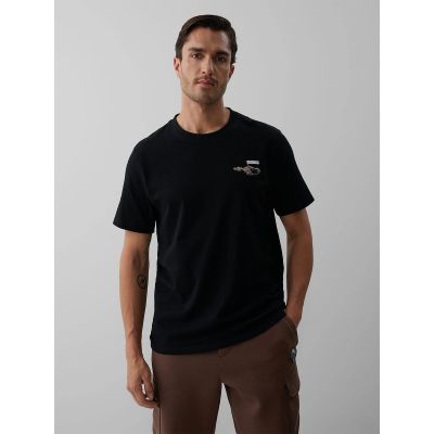 Herren-T-Shirt mit Aufdruck, regulär, Größe 4F 4FKAW26TTSHM4477-20S