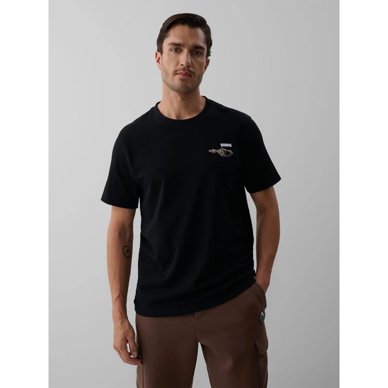 Herren-T-Shirt mit Aufdruck, regulär, Größe 4F 4FKAW26TTSHM4477-20S