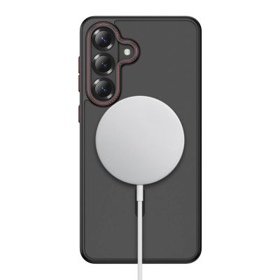 4. Tech-Protect MagCam MagSafe Hülle für Samsung Galaxy S26+ - Schwarz und Rot