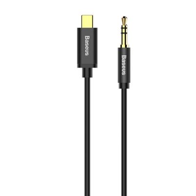 2. Baseus Stereo-Audiokabel AUX 3,5 mm Miniklinke - USB Typ C für Tablet-Telefon 120 cm schwarz (CAM01-01)