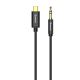 2. Baseus Stereo-Audiokabel AUX 3,5 mm Miniklinke - USB Typ C für Tablet-Telefon 120 cm schwarz (CAM01-01)