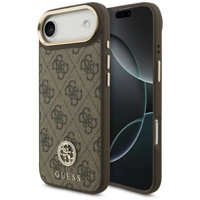 Guess 4G Strass Logo MagSafe Case für iPhone Air - Braun
