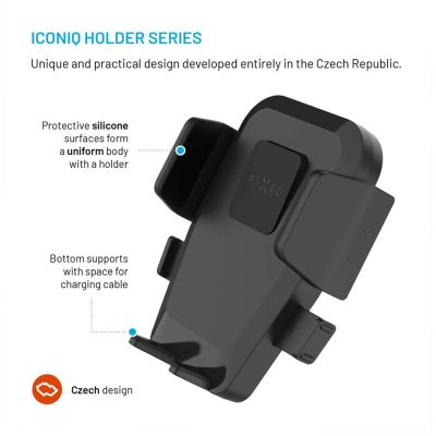 11. FIXED FIXICQ-XXL-BK Passive Halterung für Mobiltelefone/Smartphones, Schwarz