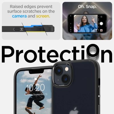8. Spigen Ultra Hybrid-Hülle für iPhone 14 Plus – Mattschwarz