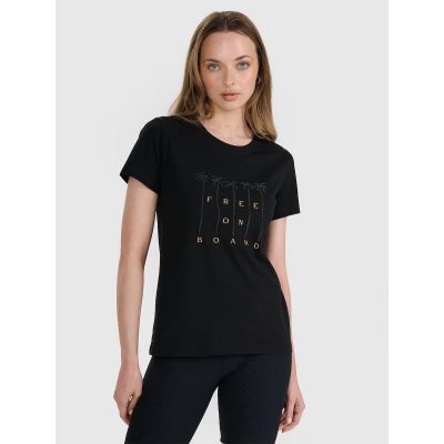 Damen-T-Shirt mit Aufdruck, regulär, Größe 4F 4FRSS25TTSHF3162-20S