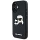 2. Karl Lagerfeld HC 3D Rubber Double Heads iPhone 16 Hülle - Schwarz