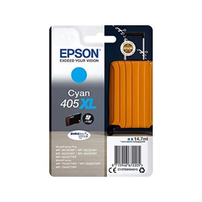 2. Epson 405XL DURABrite Ultra Tintenpatrone, 1 Stück, Original, hohe (XL) Reichweite, Cyan