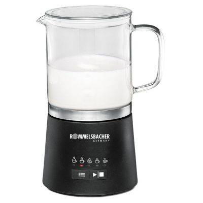 Rommelsbacher MS 625 Milchaufschäumer/Milchwärmer, automatischer Milchaufschäumer/Milchwärmer, Schwarz, Edelstahl