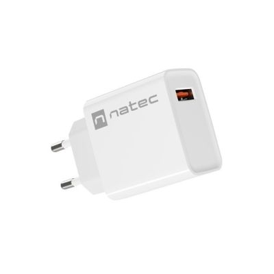 6. NATEC RIBERA USB-A 18W WEISSES LADEGERÄT NUC-2057