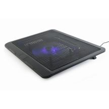 GEMBIRD 15" Notebook-Kühlständer mit 1 x 12 cm Lüfter, LED-Hintergrundbeleuchtung, NBS-1F15-04