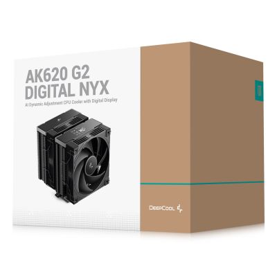 9. DeepCool AK620 G2 Digitaler NYX Prozessor-Luftkühler 12cm Schwarz 1 Stück.