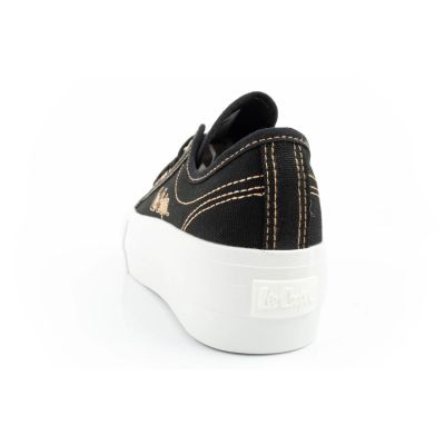 5. Lee Cooper Damen-Sneaker mit Plateausohle, schwarz mit Gold