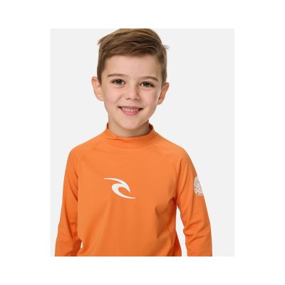 3. Lycra RIP CURL Waves Langarmshirt für Jungen, orange
