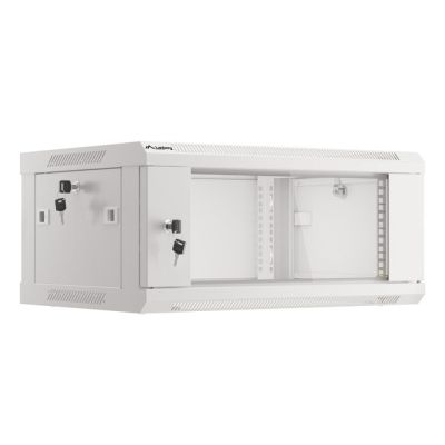 10. Lanberg WF01-6404-10S 4HE Rack-Wandschrank Grau