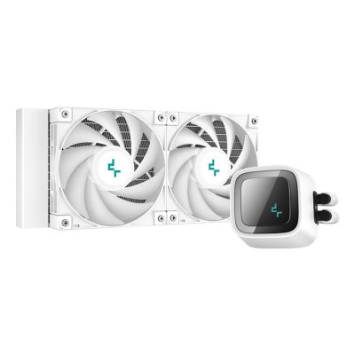 2. DeepCool LS520 WH All-in-One-Flüssigkeitskühler für Prozessoren, 12 cm, Weiß, 1 Stück.