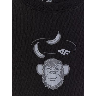 6. Locker geschnittenes Jungen-T-Shirt mit Aufdruck 4FJRSS26TTSHM4276-20S