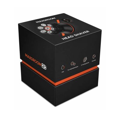 16. MAXGROOM JK-1688 Elektrorasierer für Kopf und Bart – Schwarz