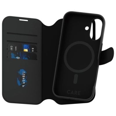 2. CARE by PanzerGlass Feature Tango 2in1 Wallet MagSafe Hülle für iPhone 16 – Schwarz