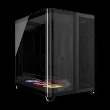 Corsair AIR 5400 RS-R ARGB Mid-Tower-Gehäuse mit Tempered Glass, Schwarz