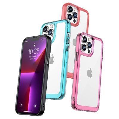 6. Outer Space Case Hülle für iPhone 12 Pro Max Hardcover mit Gelrahmen Rot