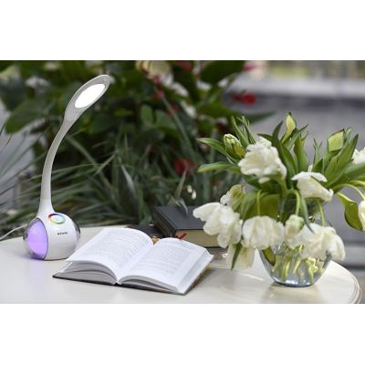 9. Activejet RAINBOW RGB LED-Tischleuchte, weiß