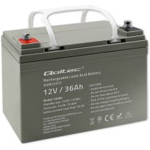 Qoltec AGM-Batterie | 12 V | 36 Ah | Wartungsfrei | Effizient | Langlebig | Für USV, Roller
