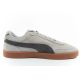 4. Puma Club II Era Herren-Sportschuhe, Leder-Sneaker, grau