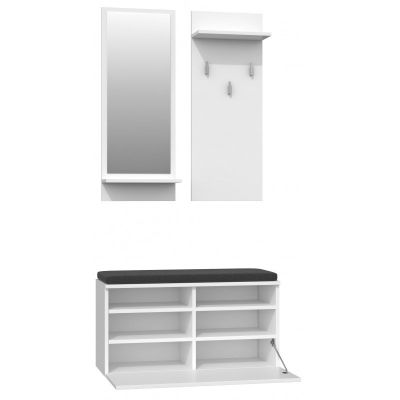 2. RIVA KLEIDERSCHRANK WEISSES SET