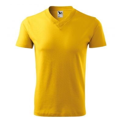 2. Malfini V-Ausschnitt T-Shirt M MLI-10204 gelb