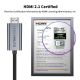 5. Tech-Protect UltraBoost USB-C HDMI 2.1 60Hz Videokabel 300 cm - Grau