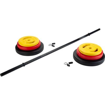 23. Zusammenklappbare Hantelstange aus Verbundmaterial, 20 kg, 130 cm, Pure 2 Improve