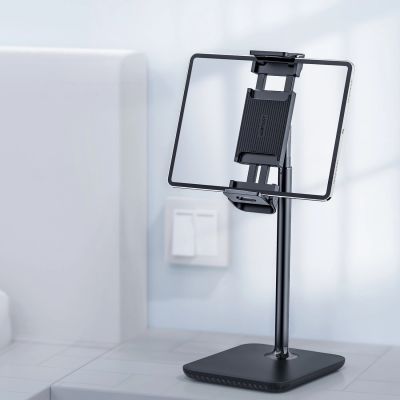 16. Acefast Teleskop Handy- und Tablethalterung (135-230mm breit) für den Schreibtisch 360° schwarz (E4 schwarz)