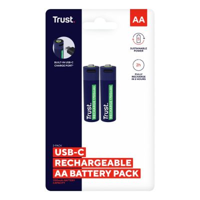 5. AA Trust USB-C-Akkus (2er-Pack)