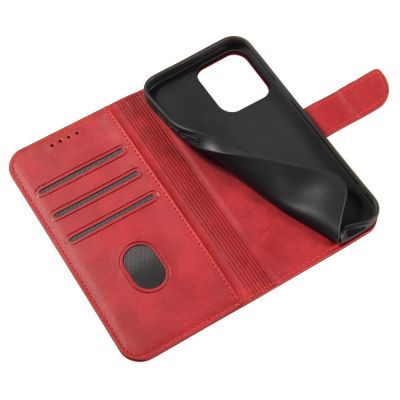 6. Magnet Case für Samsung Galaxy S23 Ultra Flip Cover Wallet Stand rot