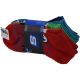 Skechers 6er-Pack Jungen-Socken ohne Frottee, niedrig geschnitten, S115172-RDMT, mehrfarbig, 31–34